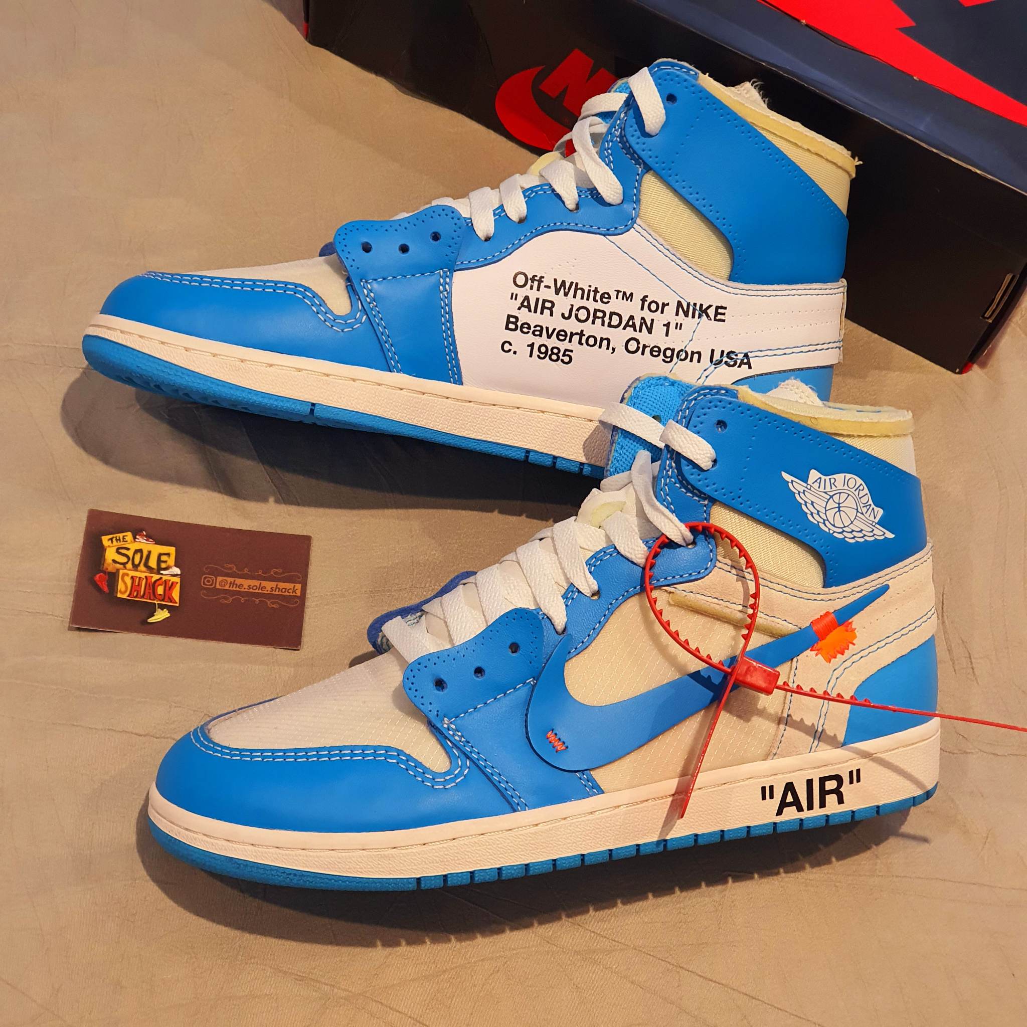 Jordan 1 Retro High Off-White UNC - UK 9